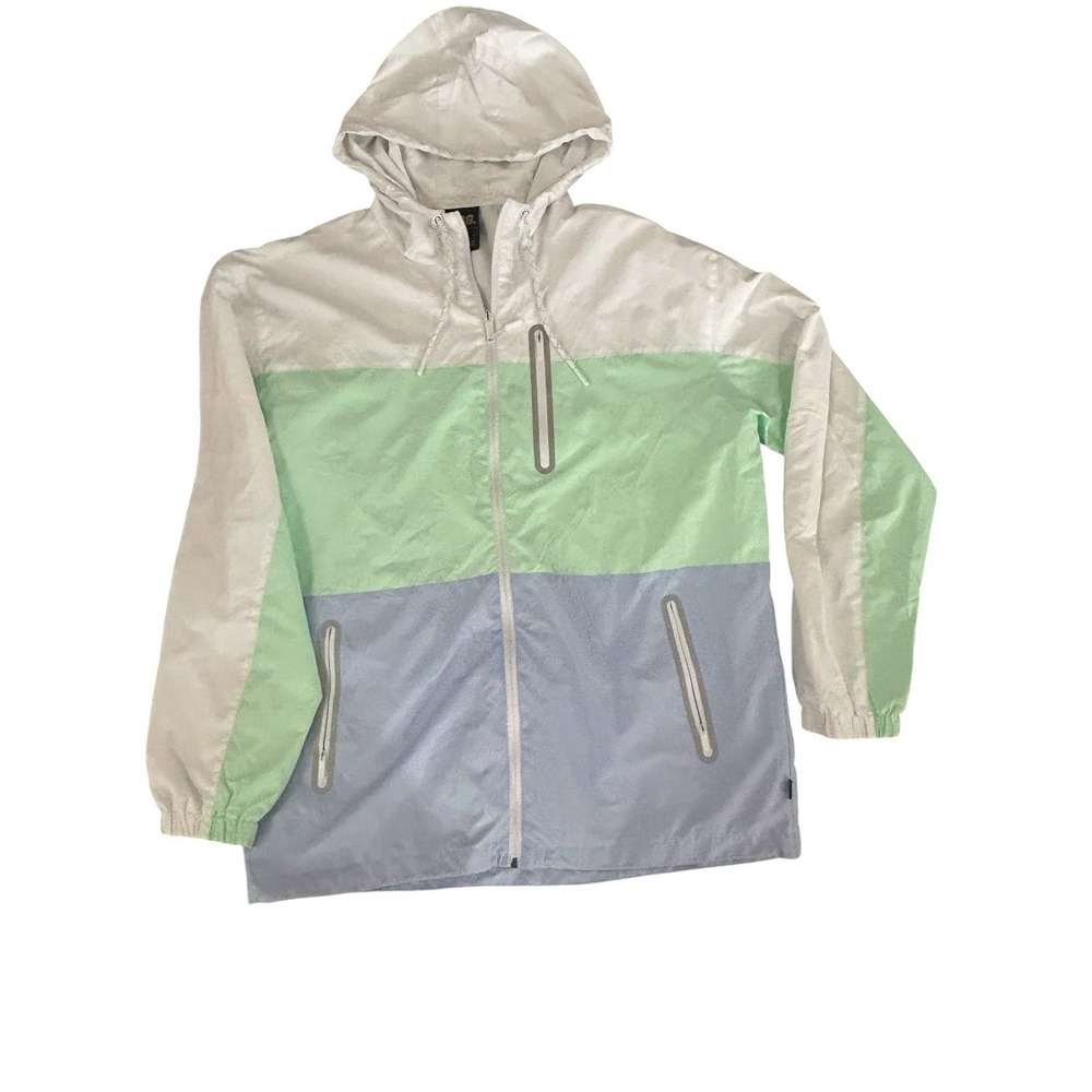 CSG Windbreaker Hooded Jacket Womans SZ XL Pockets
